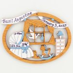 Baby's Room Christmas Ornament - Blue (image for) Baby's Room Christmas Ornament - Blue