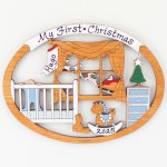 Baby's First Christmas Ornament - Blue (image for) Baby's First Christmas Ornament - Blue